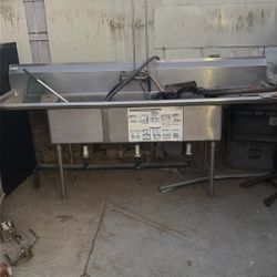 Three Compartment Sink