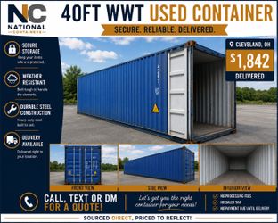 40FT Wind & Water Tight Shipping Container – Cleveland, OH