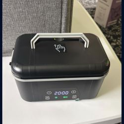 Heated Lunch Box: 1.4L Electric Lunch Box With Battery Powered - Custom Heating Time 