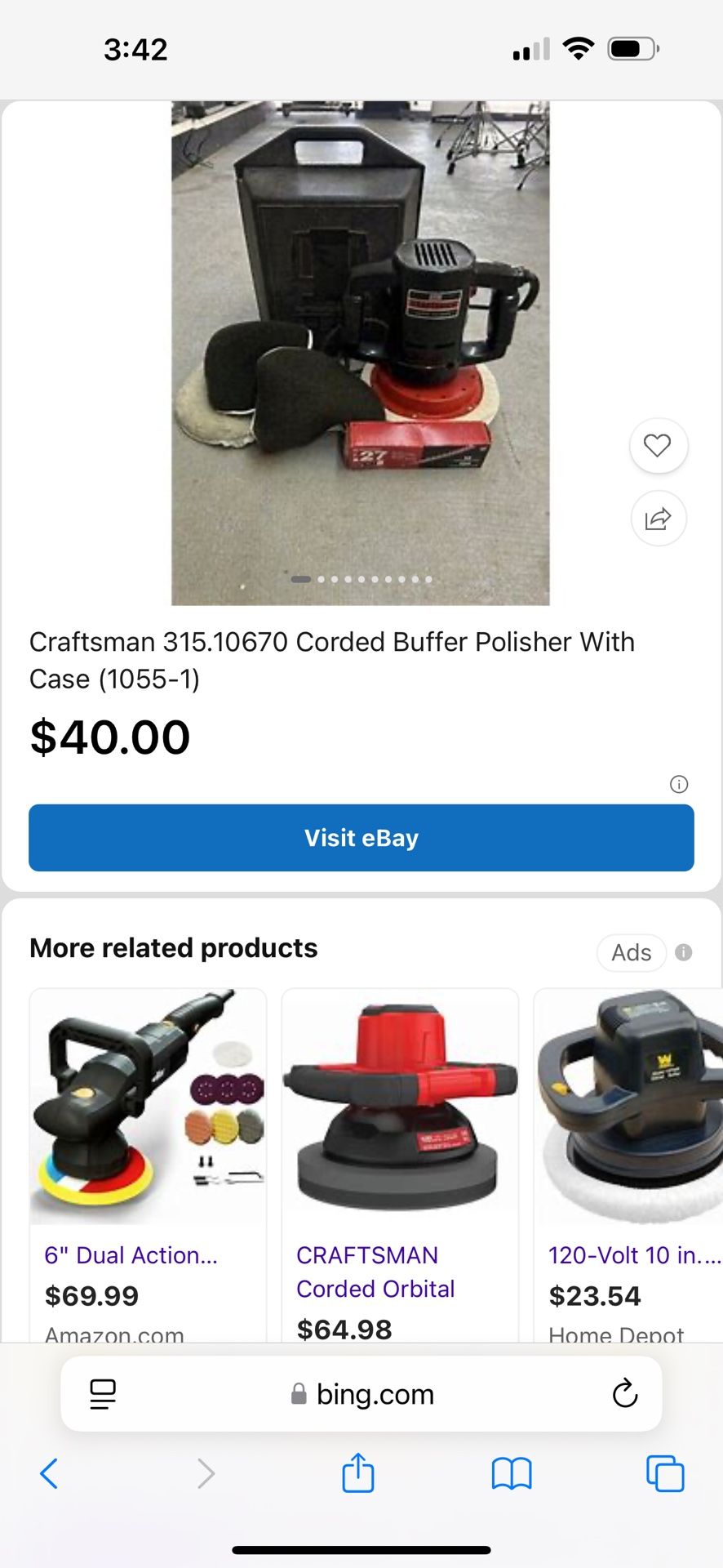 Craftsman Buffer Works Awesome