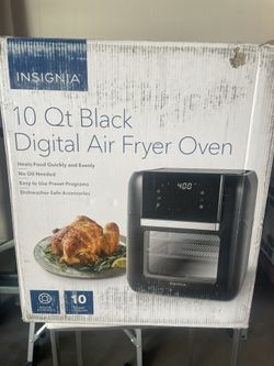 10 Qt Black Digital Air Fryer Oven