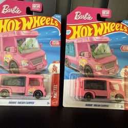  Hot Wheels #21 Barbie Dream Camper 2 Pack