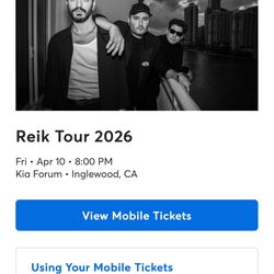 Reik Concert 2 Tickets 