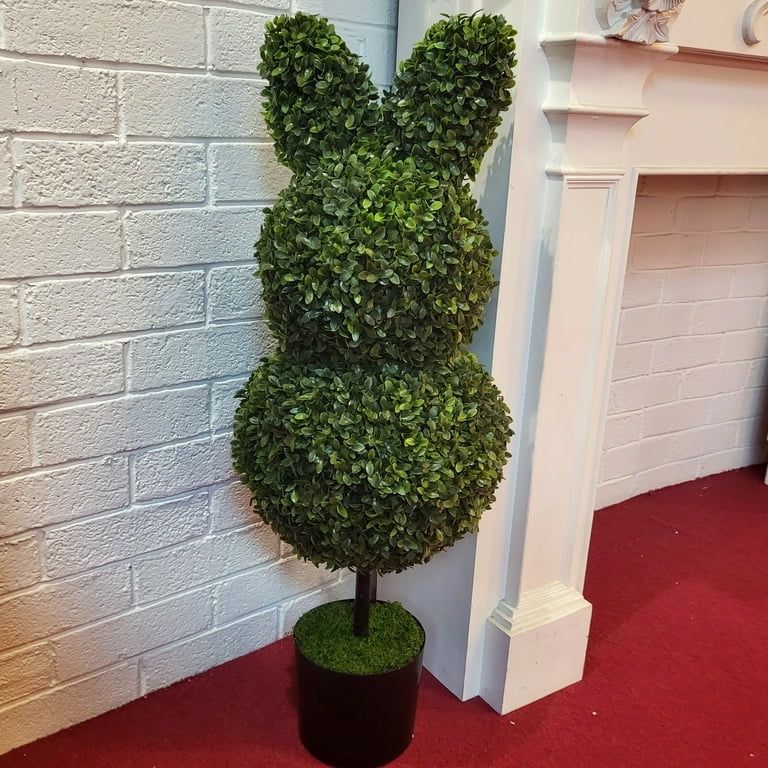 Easter Bunny Topiary, 35”, By My Texas House
