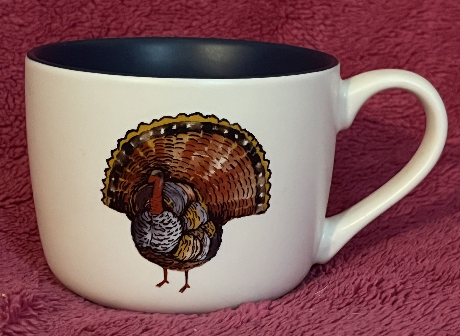 Thanksgiving Porcelain Turkey Mug NEW!