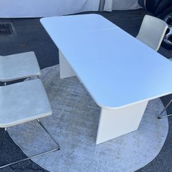 White Dining Table Set