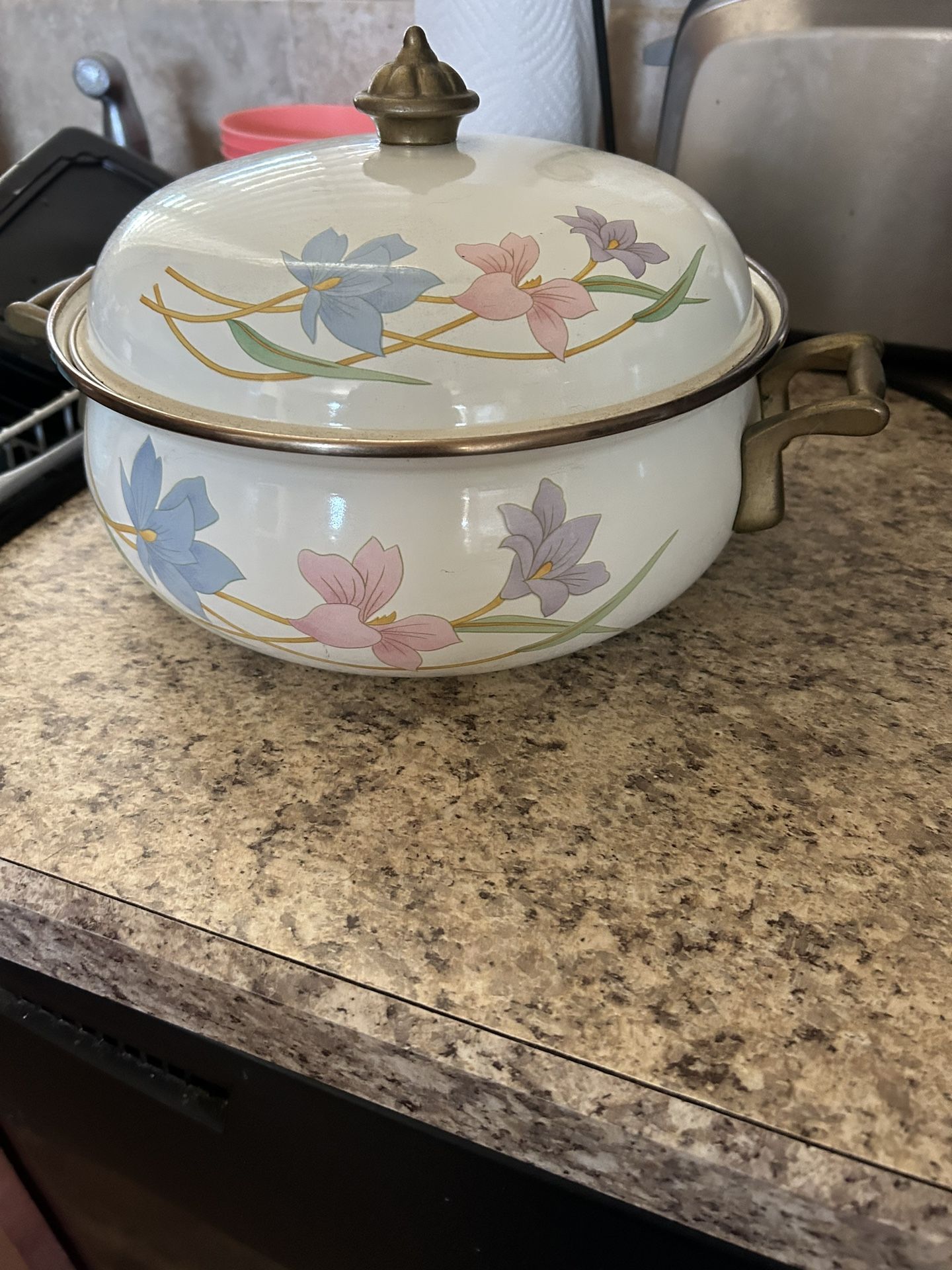 Vintage Stoneware Casserole Dish