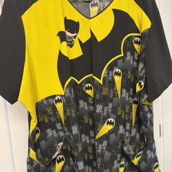 Batman Scrub Top
