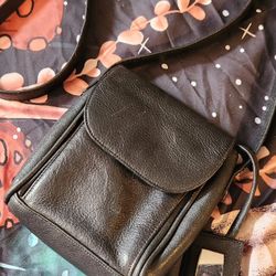 Genuine Leather Crossbody Purse 