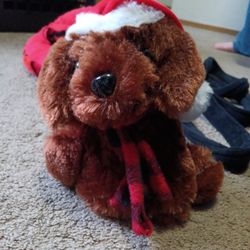Christmas Dog Stuffed Animal 