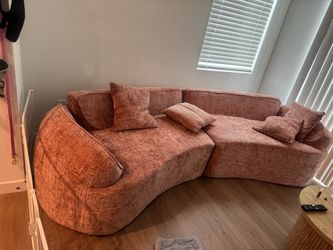 Half circle couch - pink - BRAND NEW