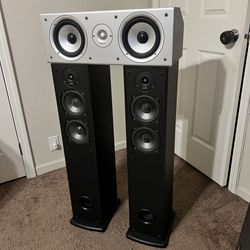 Polk Audio 3 Speaker Set Towers And Center