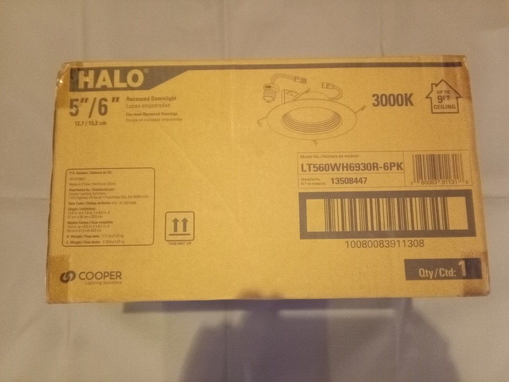 Halo 5'6 Recessed Ddownlight 6pack