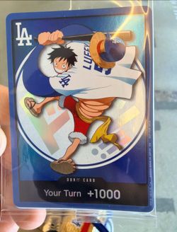 One piece promo card, dodger Collab