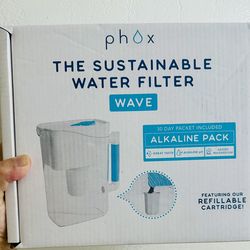 Water Filter Pitcher - Alkaline Pack Included, NEW