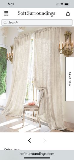 Silk Curtains And 7 Ft Curtain Rod