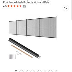 VEVOR Pool Fence, 4 x 12 FT