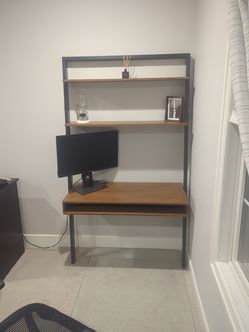 West Elm Ladder Shelf Wall Desk