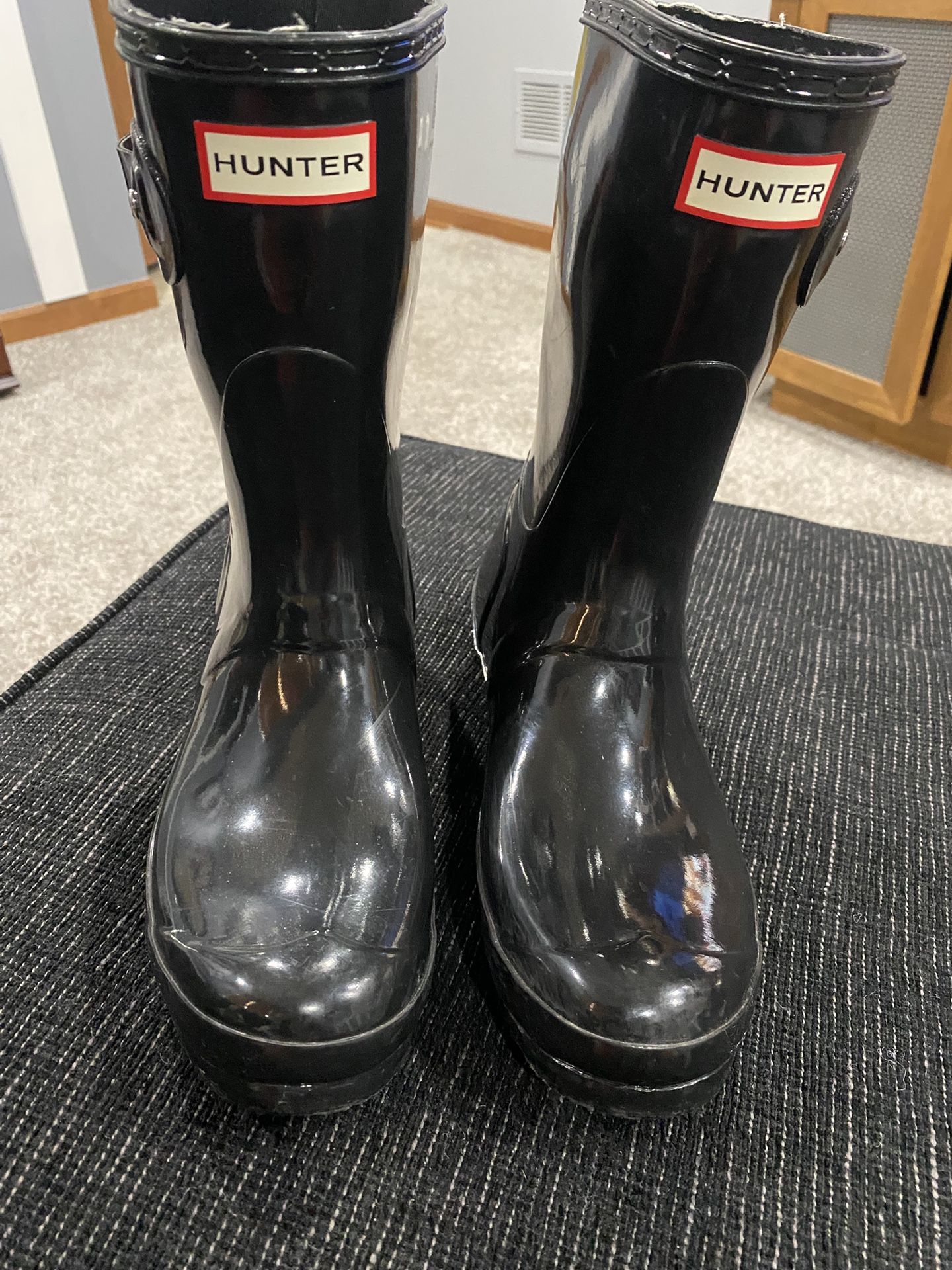 Hunter Womens Black Boots Size 7