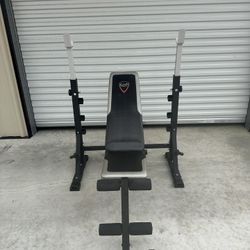 CAP adjustable bench & Rack $100   