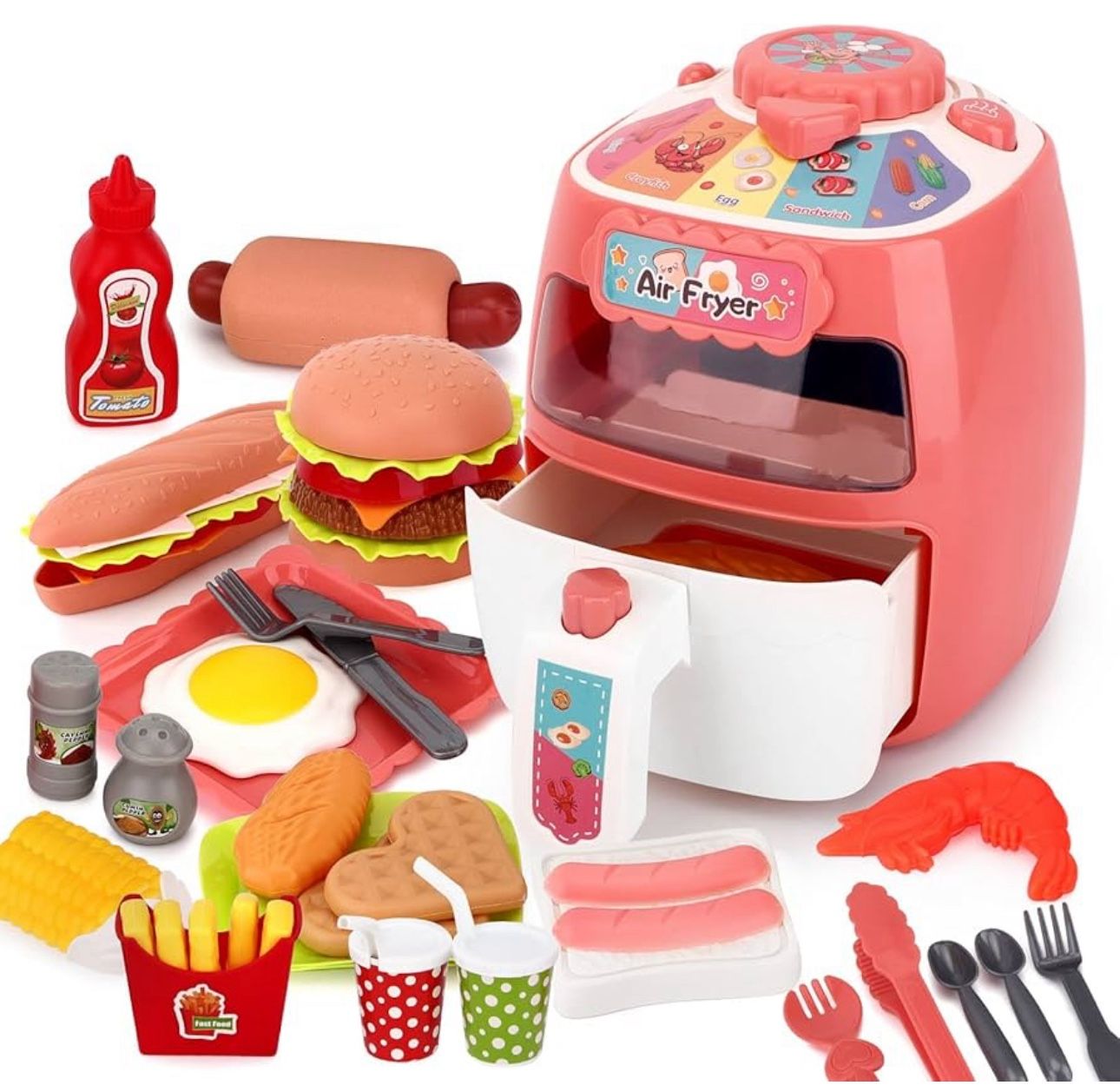 Air Fryer Toy, Kids Kitchen Playset