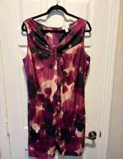 Ann Taylor LOFT Sleeveless Floral Sheath Dress women’s size 14