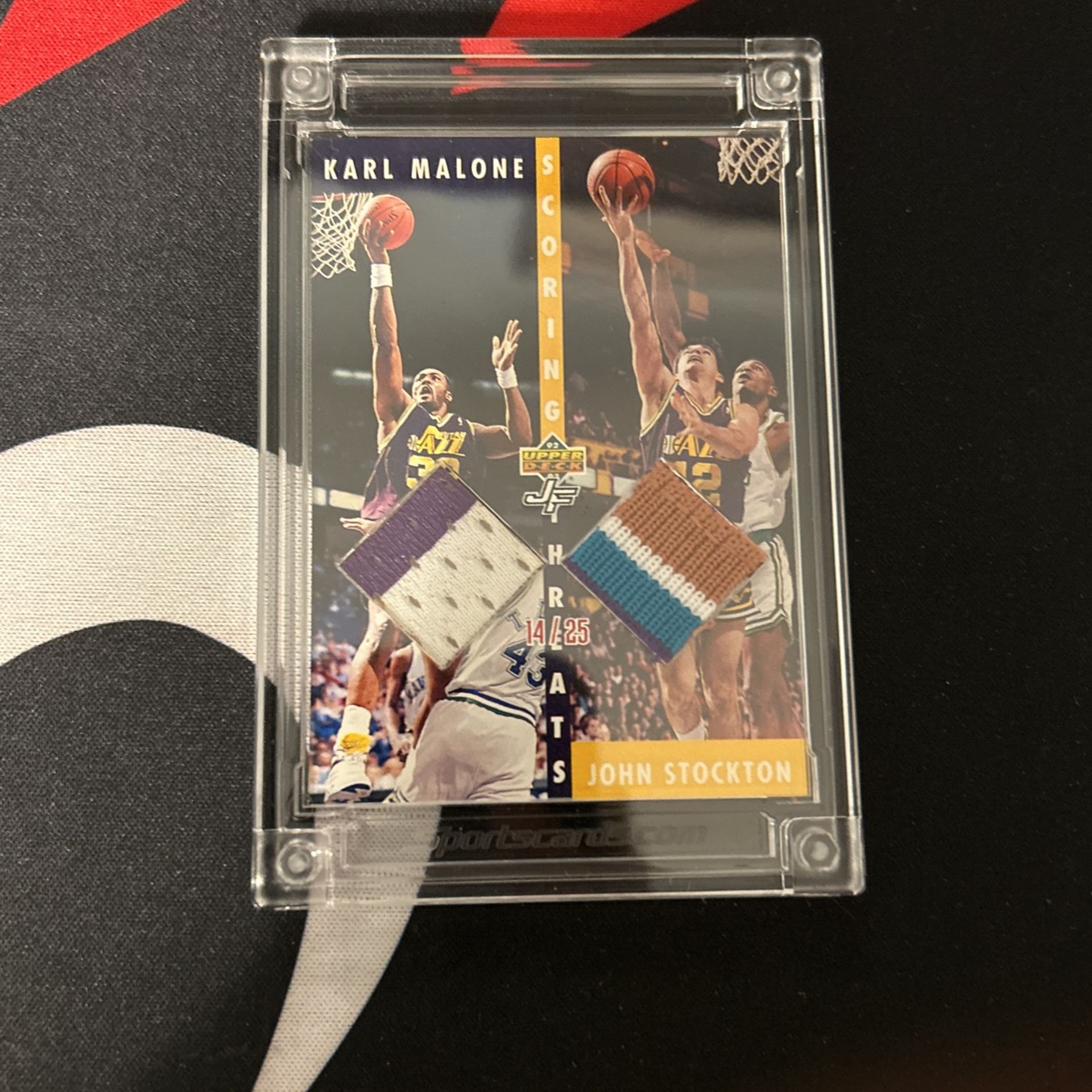 Karl Malone And John Stockton 14/25 2 Patch