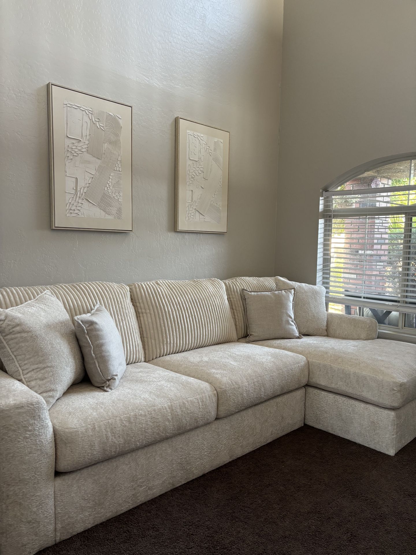 Ashley Cream Couch New