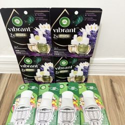 $25 For 8 pcs,  Air wick 4 Twins refills and 4 warmers