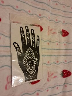 Henna guide sticker