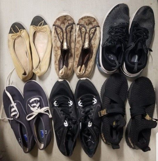 Many Men And Women's Shoes, Name Brand All For $45