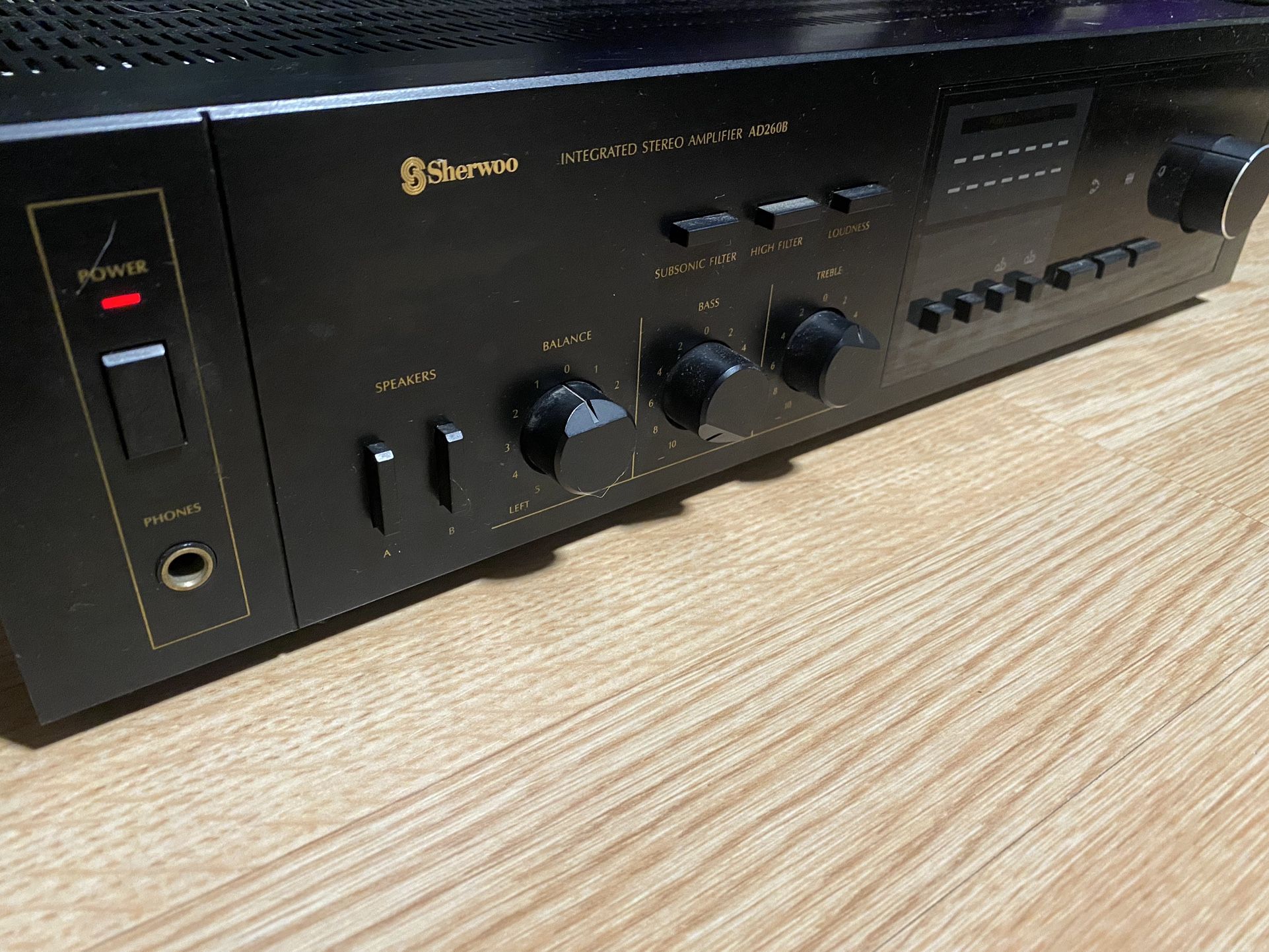 Vintage Sherwood AD-260 Stereo Integrated Amplifier 100w Per Channel 