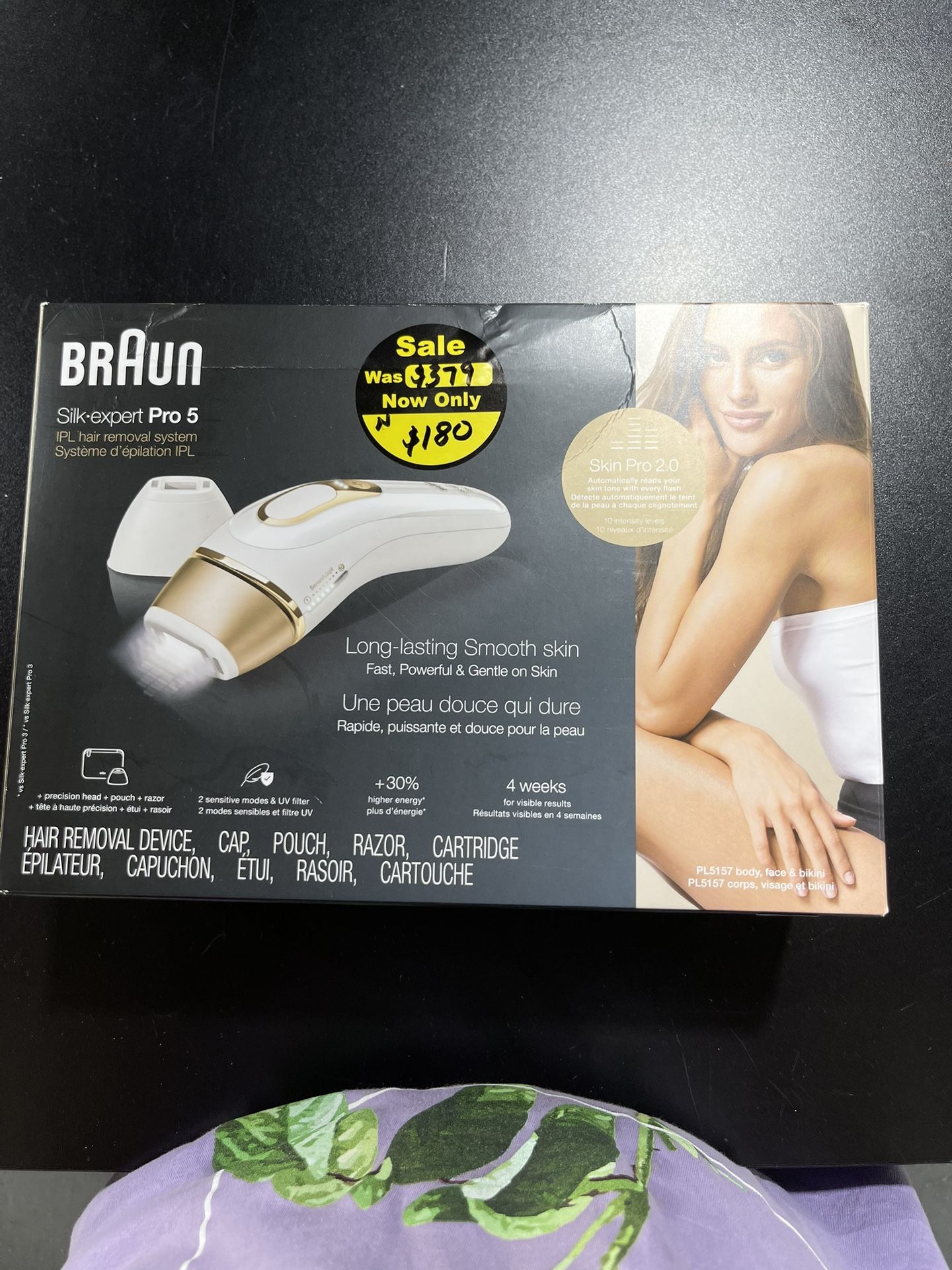 Braun IPL at Home Laser Hair Removal for Women and Men, Silk