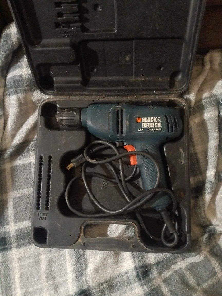 Black & Decker 0-1350 Rpm Drill.