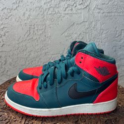 Air Jordan 1 Retro High ‘Russell Westbrook’ #Teal #Black #Infrared #5y