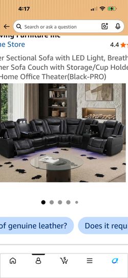 Sofa with 2 power recliner