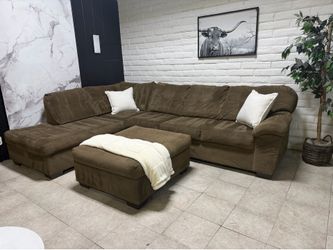 Brown Sectional Free Delivery