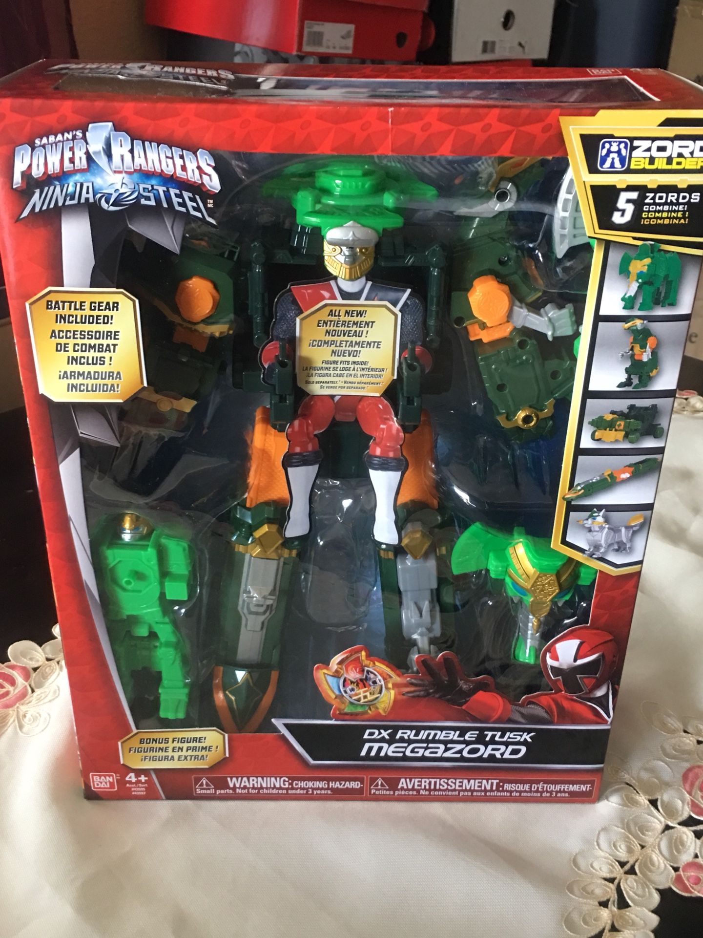 Saban’s power rangers ninja sttel DX rumble tusk megazord new