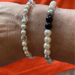 Costume Bracelets Faux Pearls