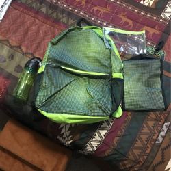 New Backpack, Lunchbox,Gamer Tag, And Water Bottle 