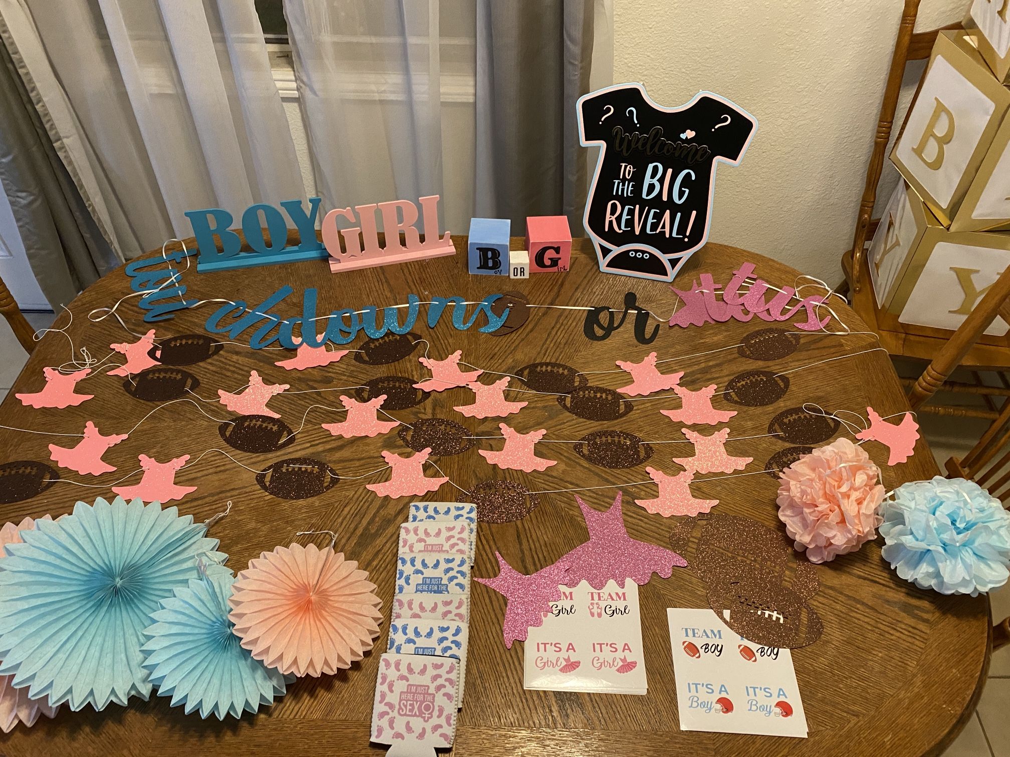 GENDER REVEAL DECORATIONS