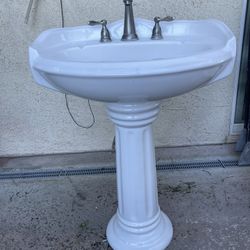 Bathroom White Porcelain Sink