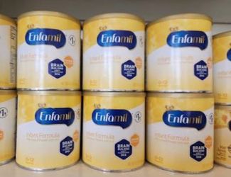 16$ yellow enfamil cans