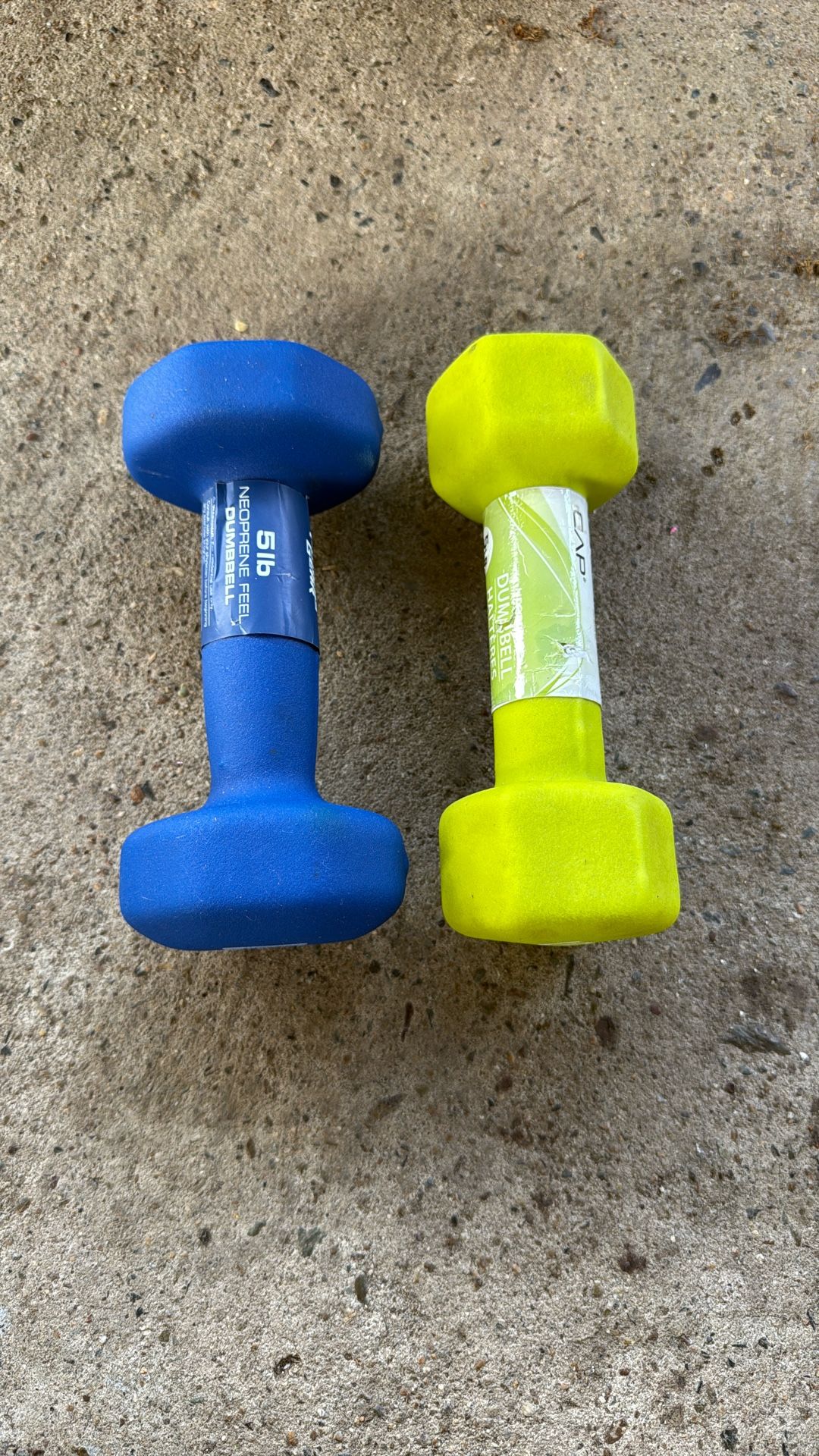 (2) 5 Pound Dumbbells
