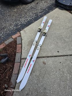 Skis - Head Edge 170 With Crystal Glide Finish - Good Condition 