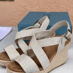 TOMS Alondra Platform Sneakers – Women’s Size 7 – Natural Yarn Dye