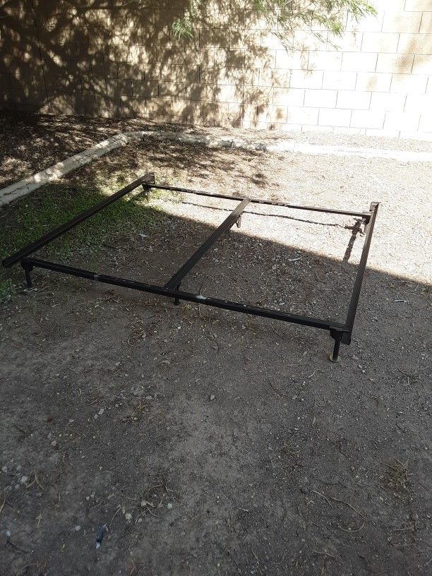 Regular King Or California King Size Metal Bed Frames Rails $40 Each Or With Double Brackets To Attach Headboard And Footboard $50 See All Photos