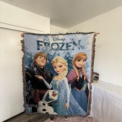 Disney Frozen Blanket - Elsa, Anna, Kristoff, Olaf