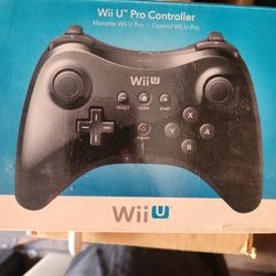 Nintendo Wii U Pro Controller OEM  Black Brand New, Sealed Rare 