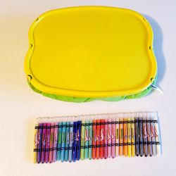 CRAYOLA LAP DESK, CRAYOLA TWISTABLES AND DESK CADDY